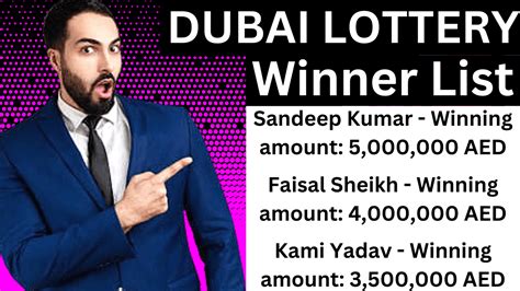 Dubai Lottery Winner List Today 2024.